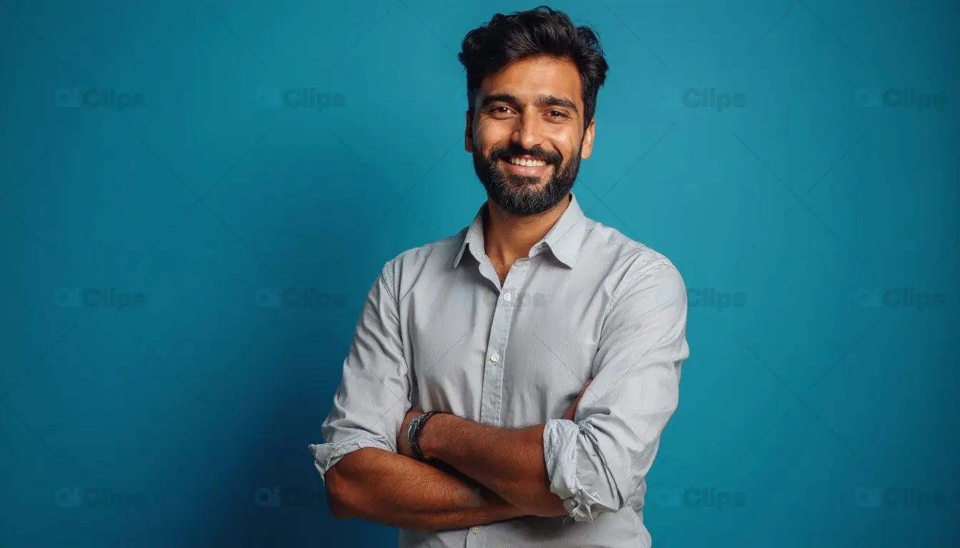 Confident Man in Casual Business Attire