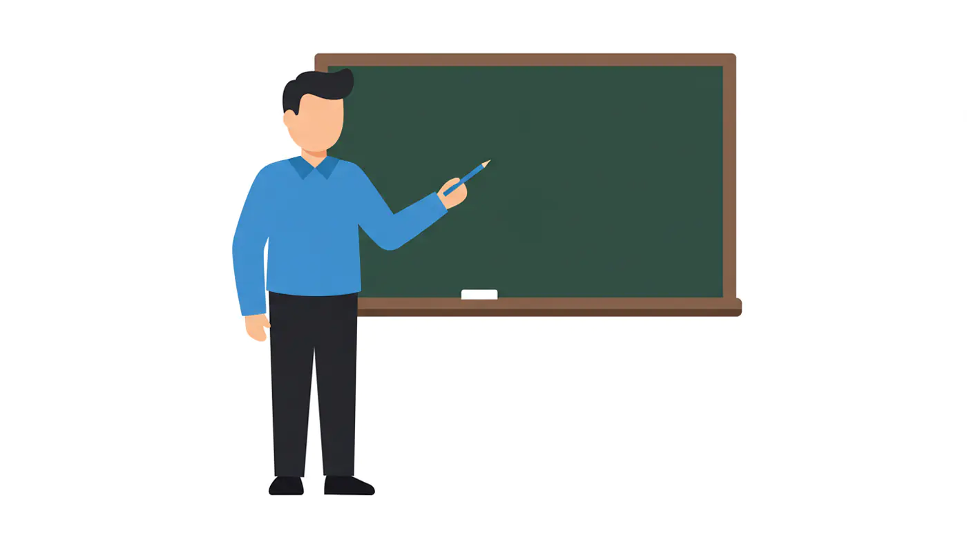 Dynamic Teacher Vector Graphic