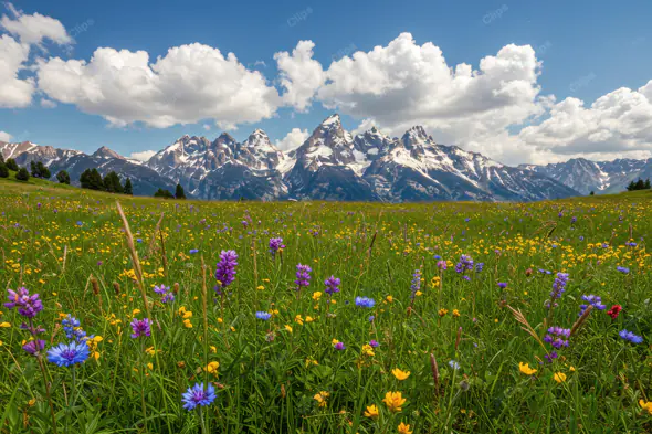 Alpine Wildflower Panorama