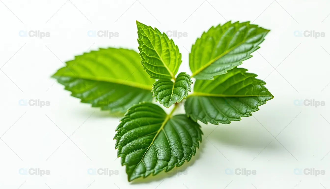 Fresh Green Mint Leaves
