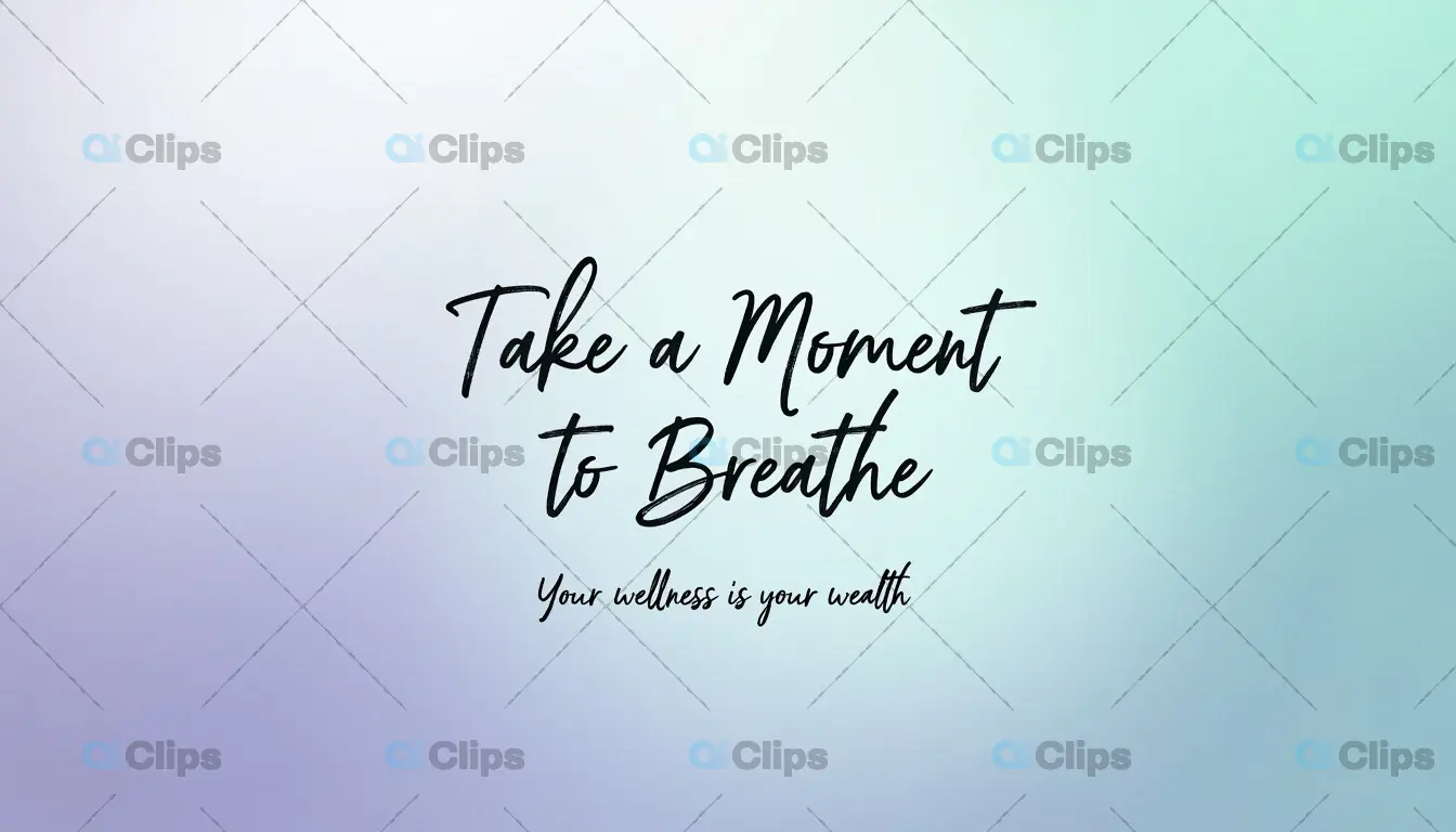 Inspirational Wellness Quote on Gradient Background