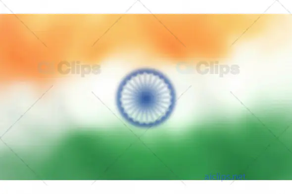 Blurred Indian Flag with Ashoka Chakra