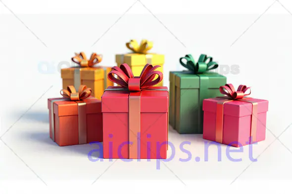 Colorful Gift Boxes with Bows