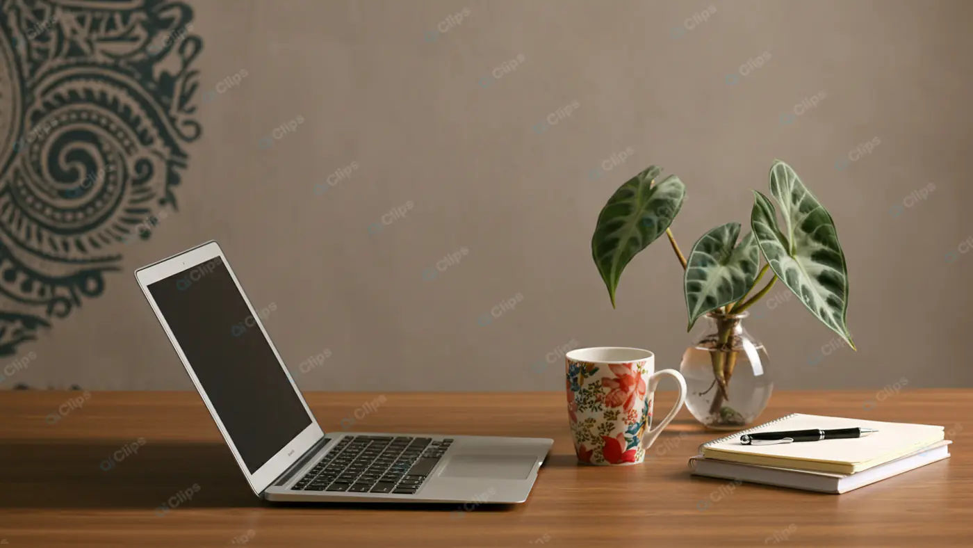 Bohemian Home Office Workspace