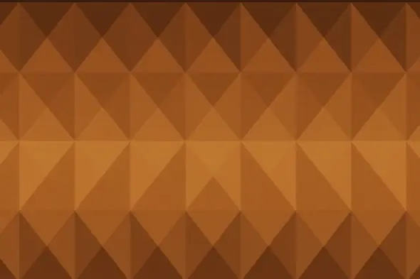 Amber Geometric Mosaic Pattern