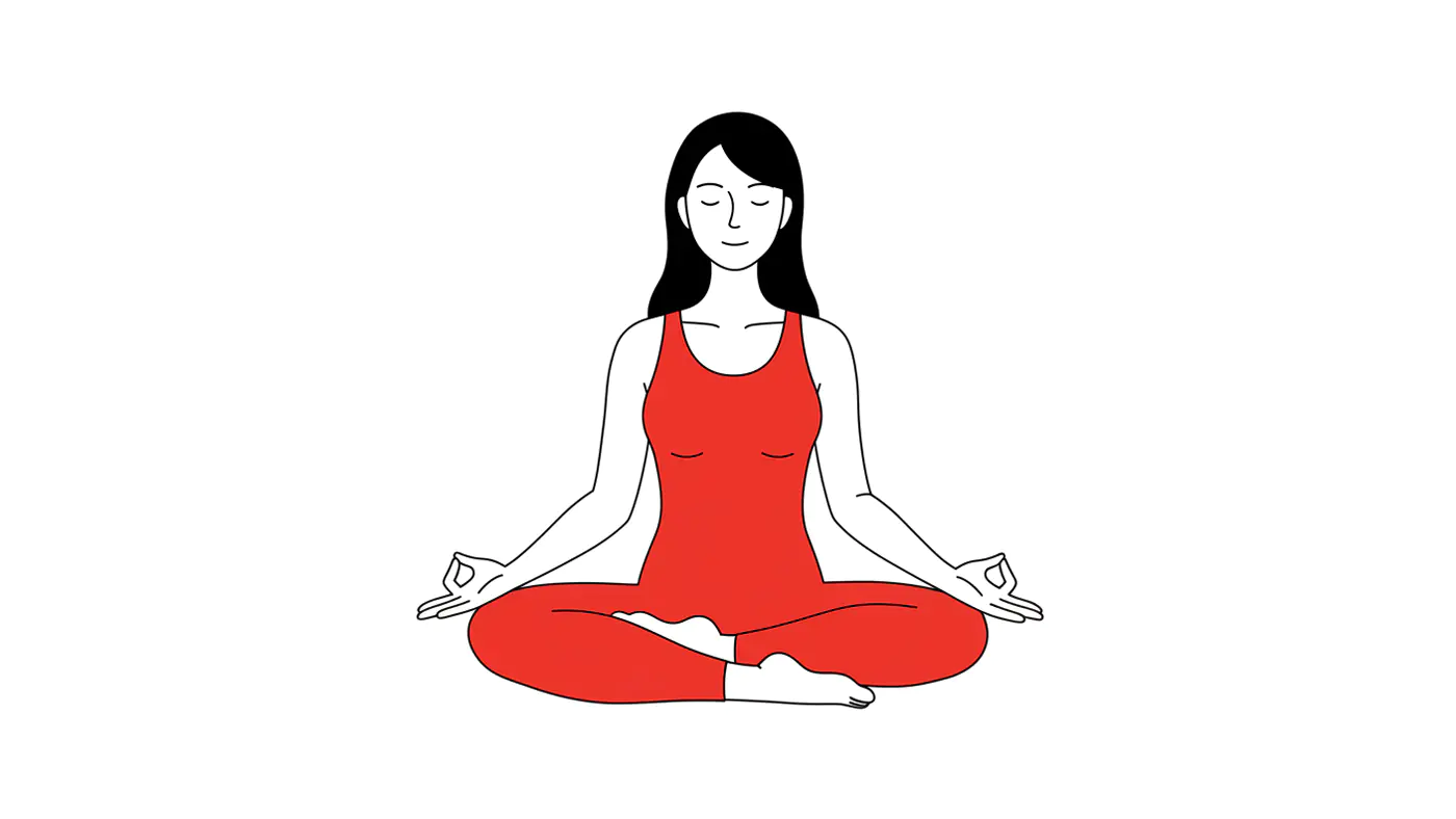 Serene Lotus Pose Vector