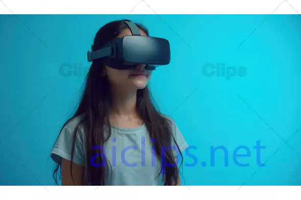 Girl Exploring Virtual Reality