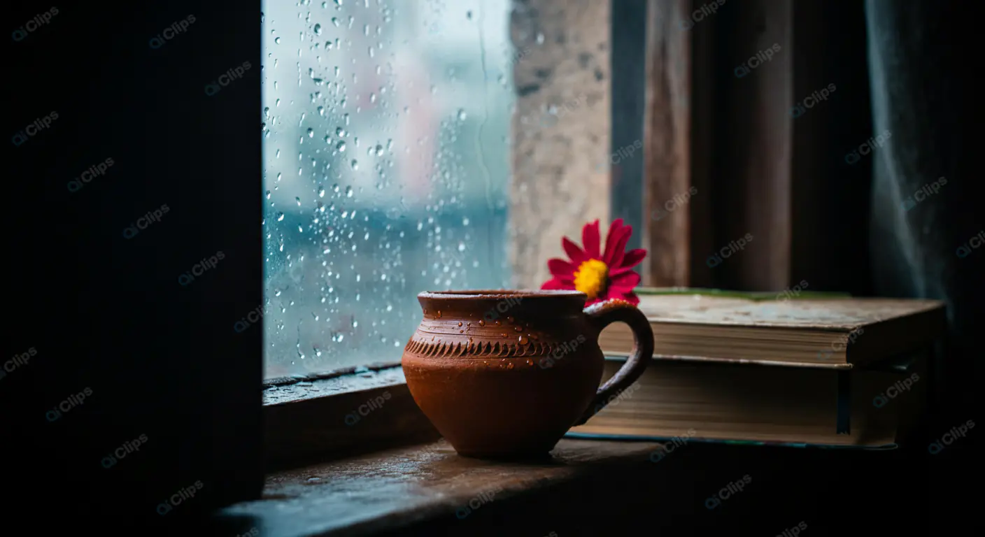 Rainy Day Window Still Life