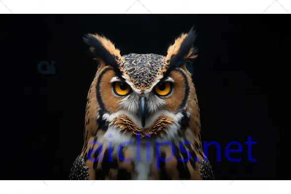 Majestic Owl Staring Forward