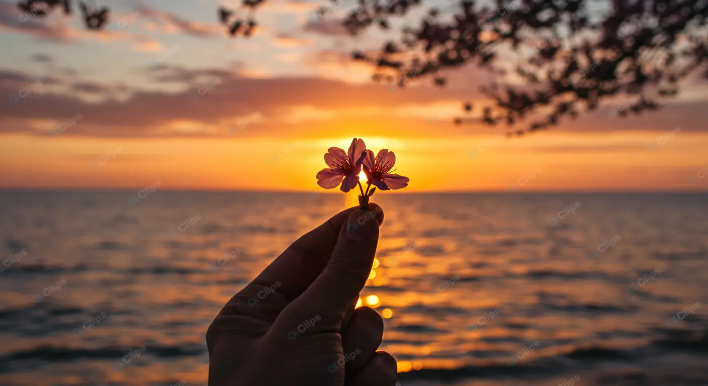 Delicate Blossoms at Sunset