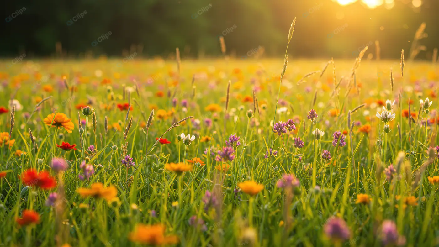Sunset Wildflower Meadow