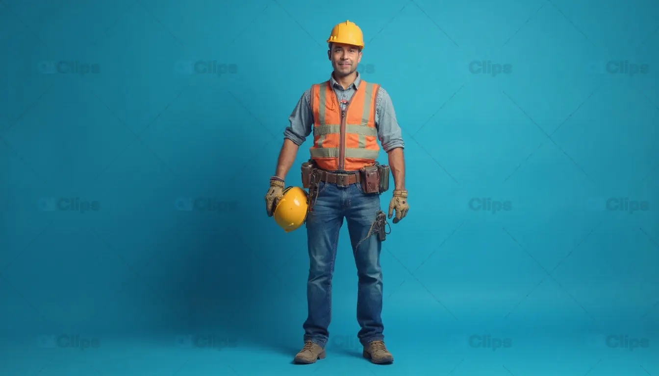 Construction Worker in Safety Gear