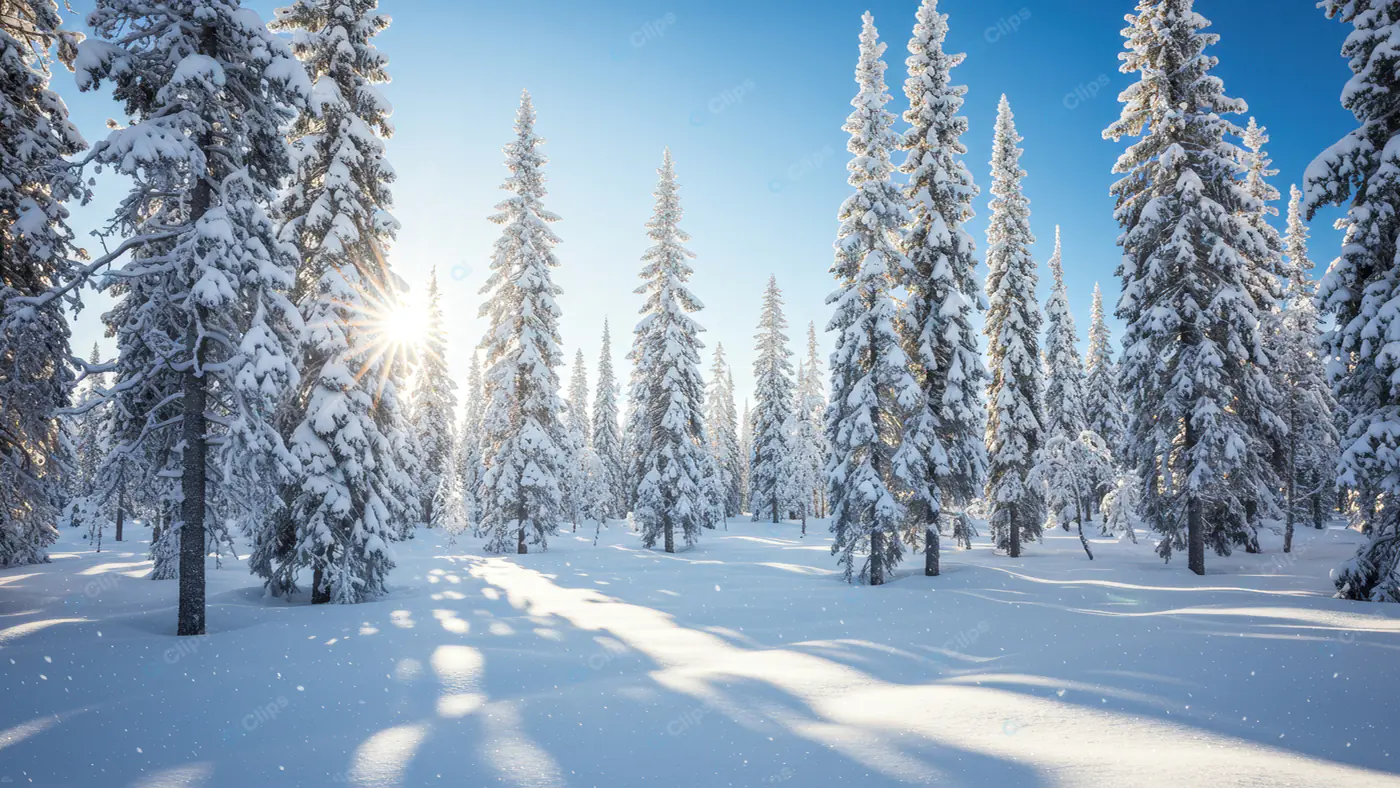 Sunlit Winter Wonderland