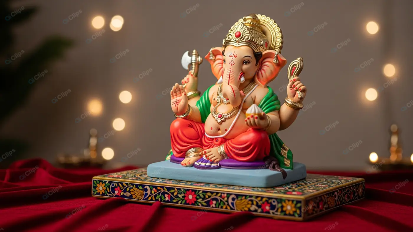 Ganesha Idol Festive Ambiance