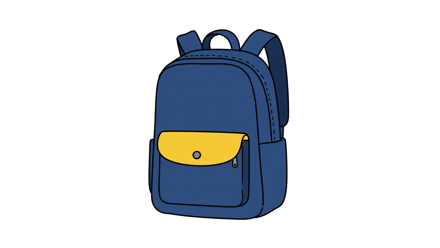 Two-Tone Backpack Vector