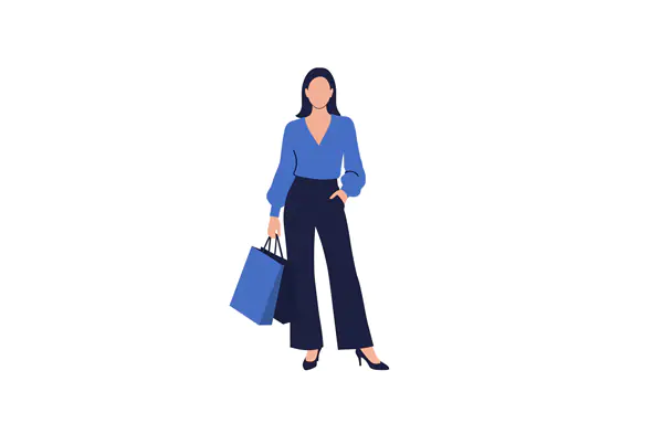 Elegant Shopper Vector Design