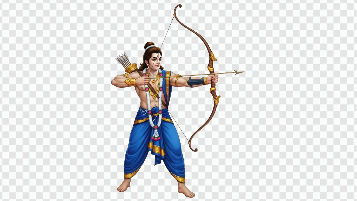 Shri Ram Divine Archer PNGs