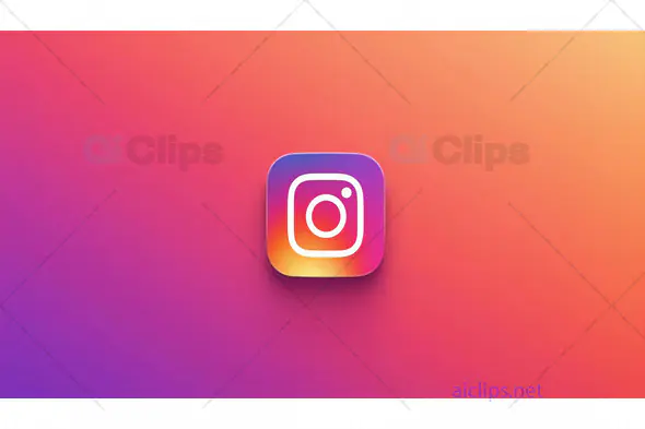 Instagram Icon with Gradient Background