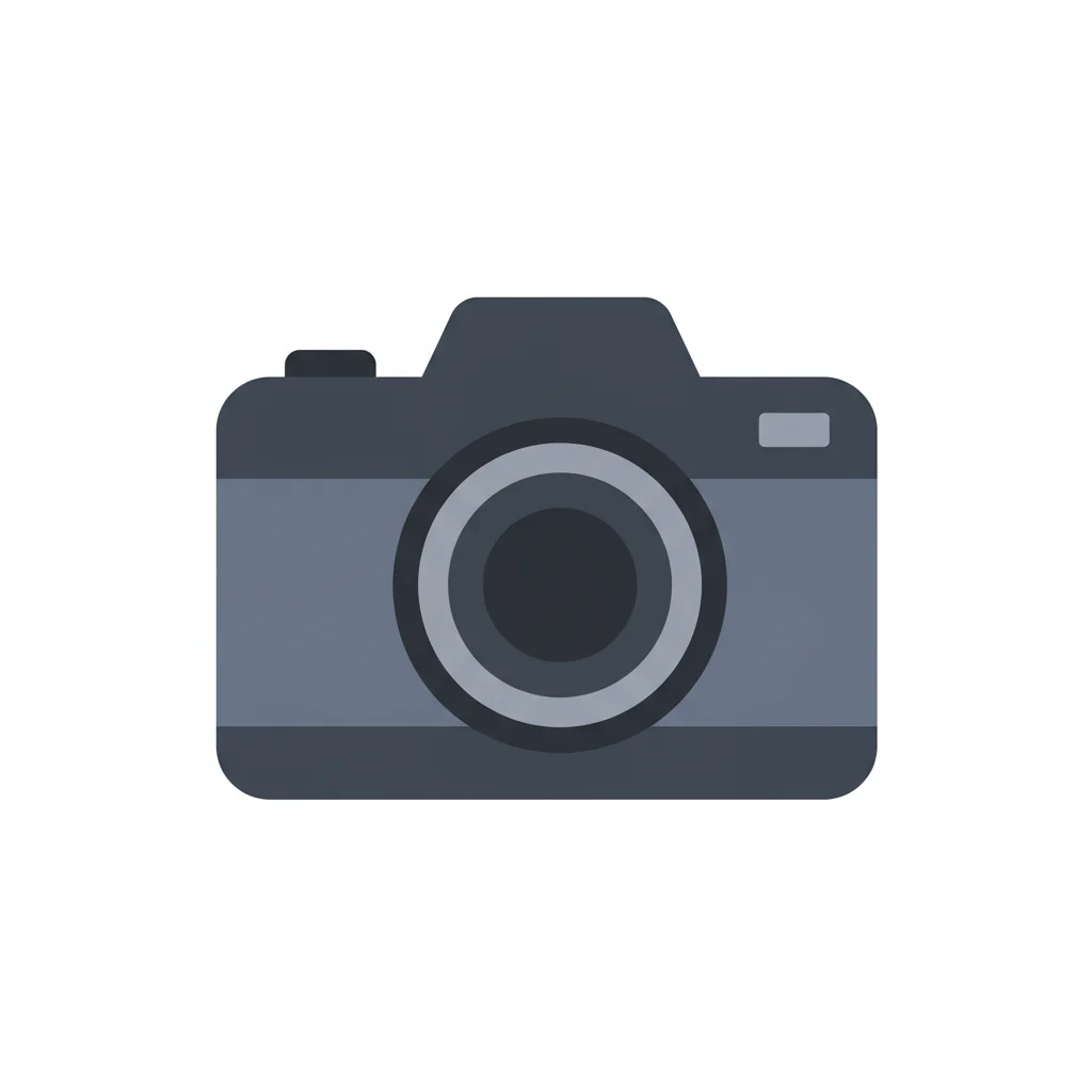Sleek Grey Camera Icon