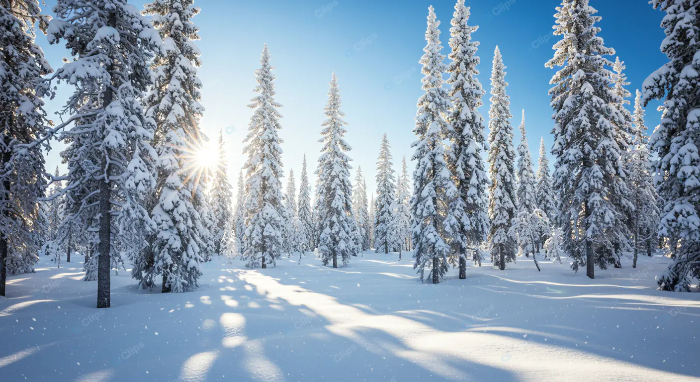 Sunlit Winter Wonderland