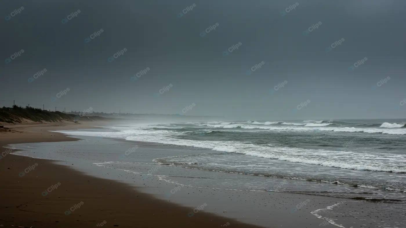 Moody Coastal Seascape