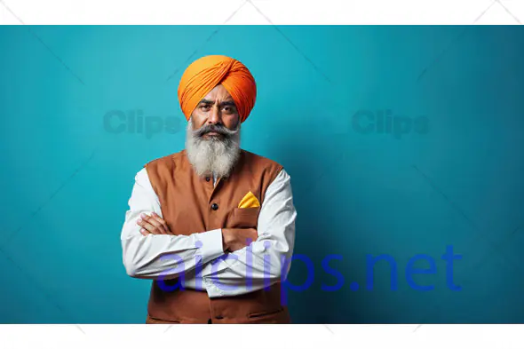 Confident Sikh Man Portrait