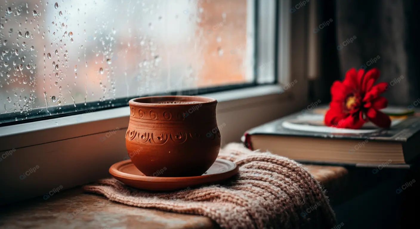 Cozy Monsoon Tea Moment