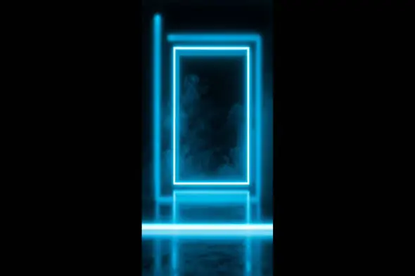 Ethereal Blue Neon Gateway