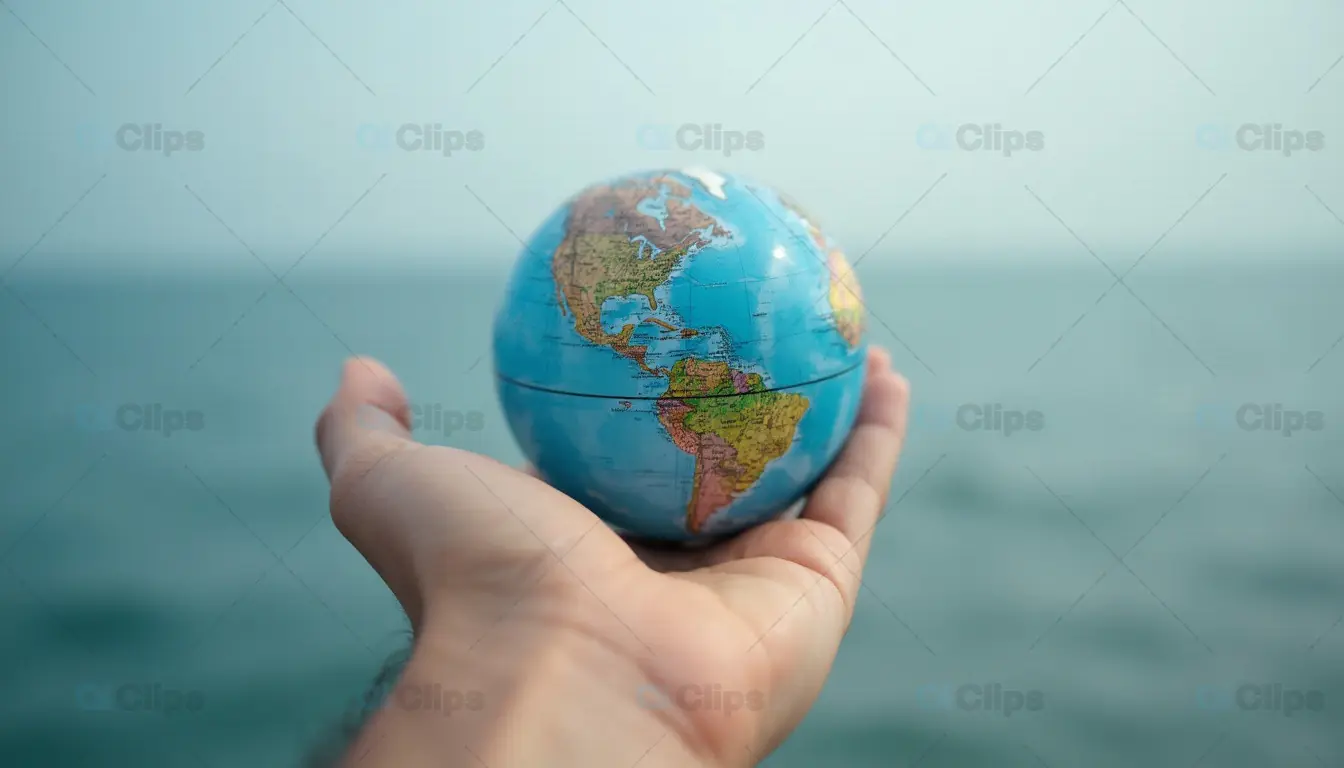 Hand Holding Globe