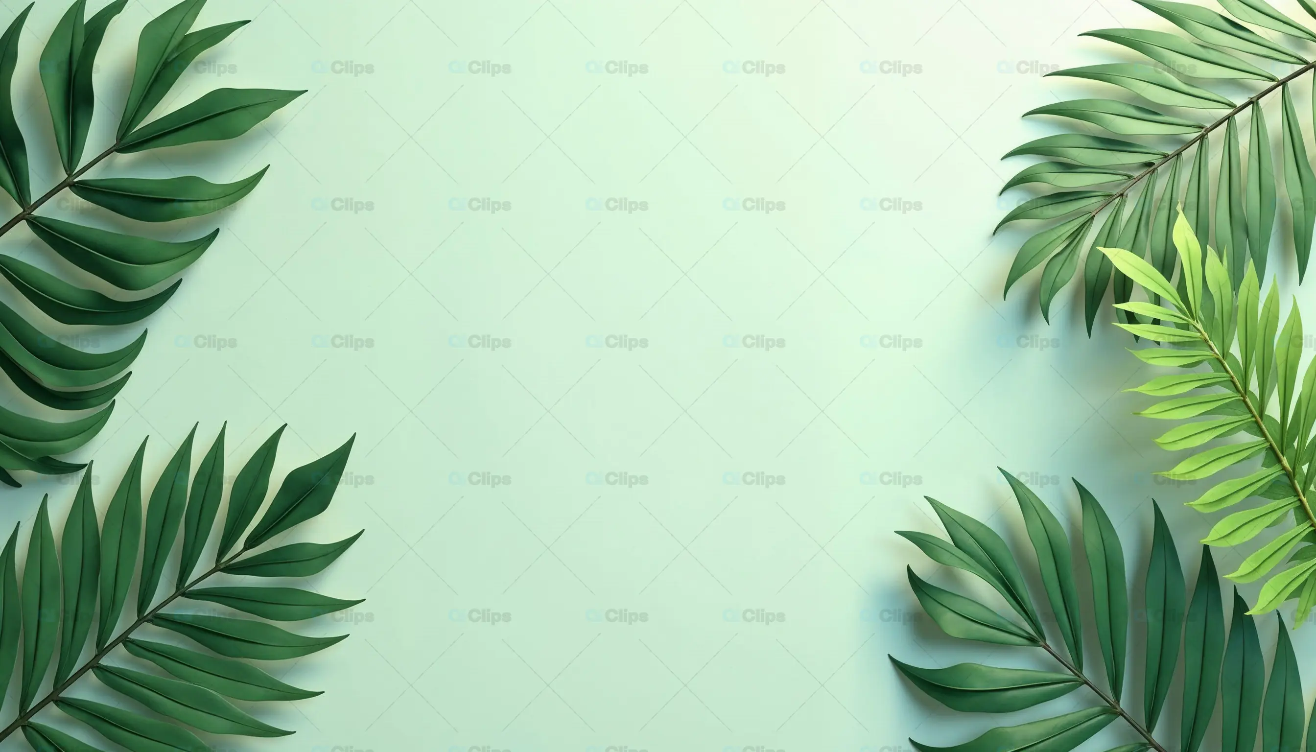 Tropical Palm Leaves Background
