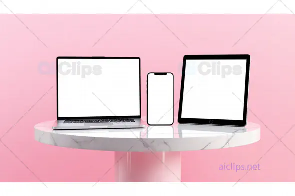Laptop, Smartphone, and Tablet Mockup