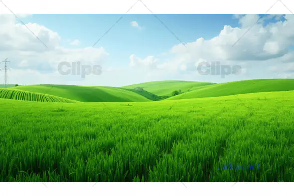Lush Green Hills Landscape