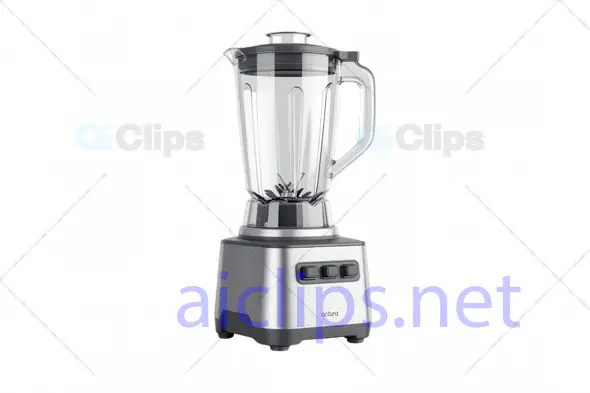 3D Stainless Steel Blender Model