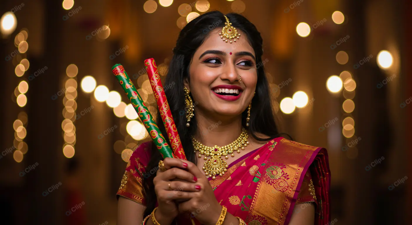 Festive Joy: Traditional Indian Celebration