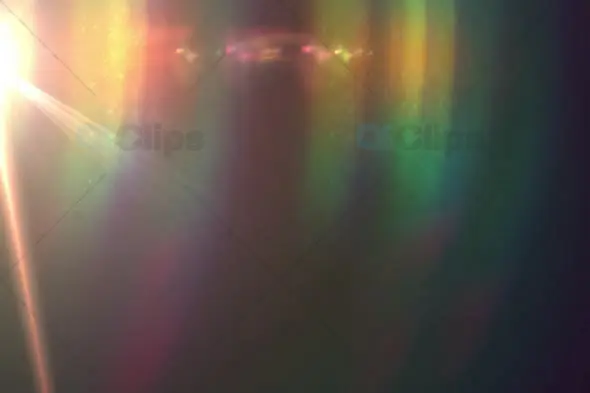 Soft Multicolored Light Flare with Lens Reflections and Glow