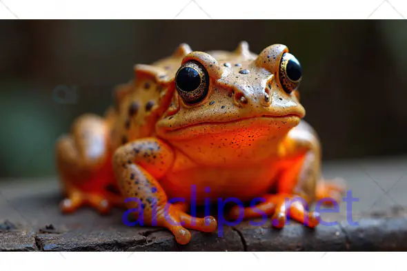 Orange Spotted Toad Close-Up