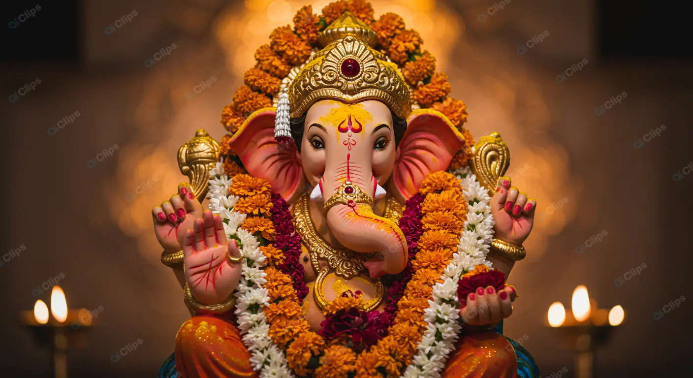 Resplendent Ganesha Idol