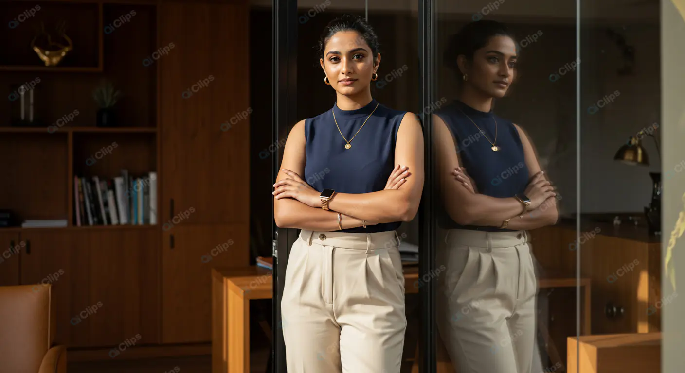 Confident Professional in Modern Office