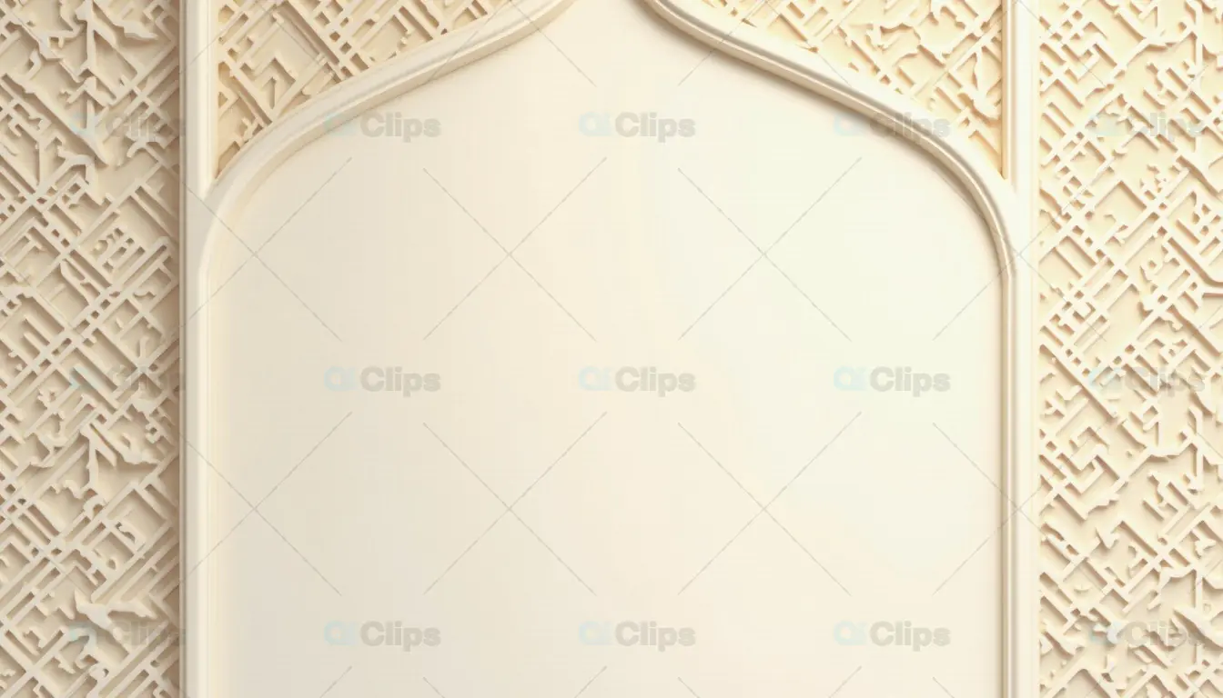 Elegant Arabic-Inspired Geometric Arch Frame