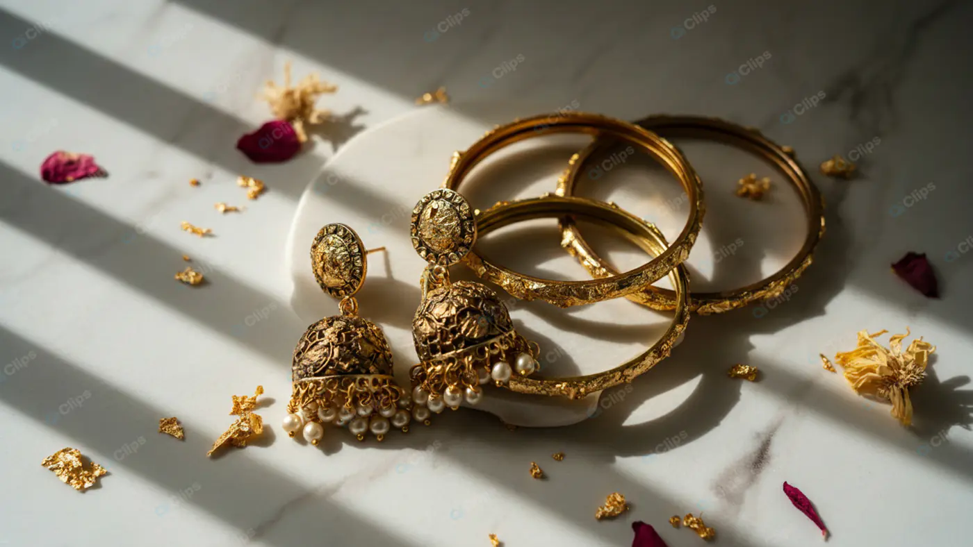 Sunlit Gold Bridal Jewelry Set