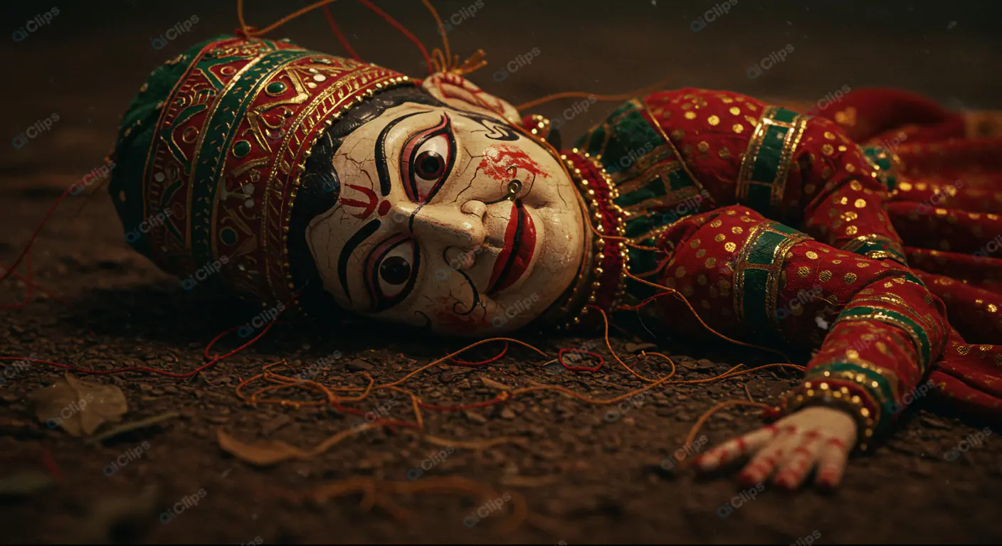 Intricate Kathakali Puppet