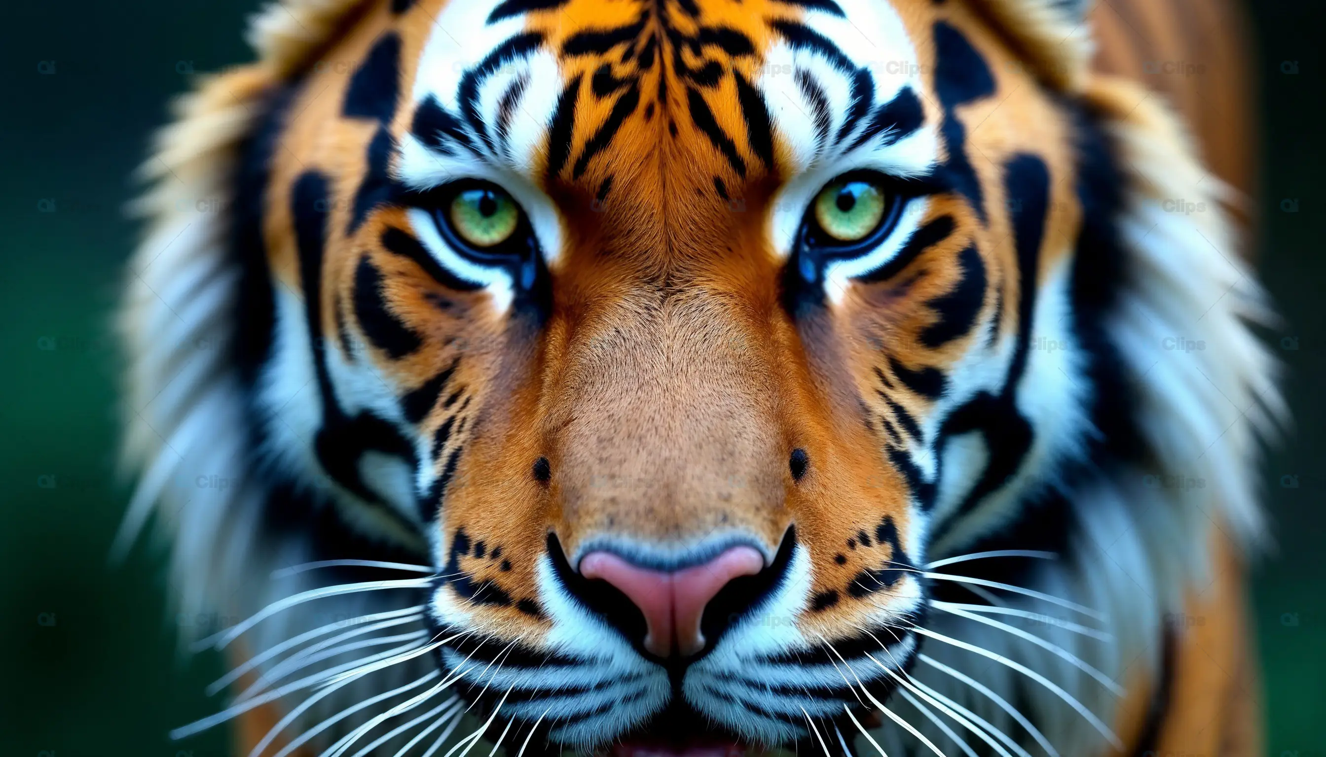 Tiger Face Close-Up