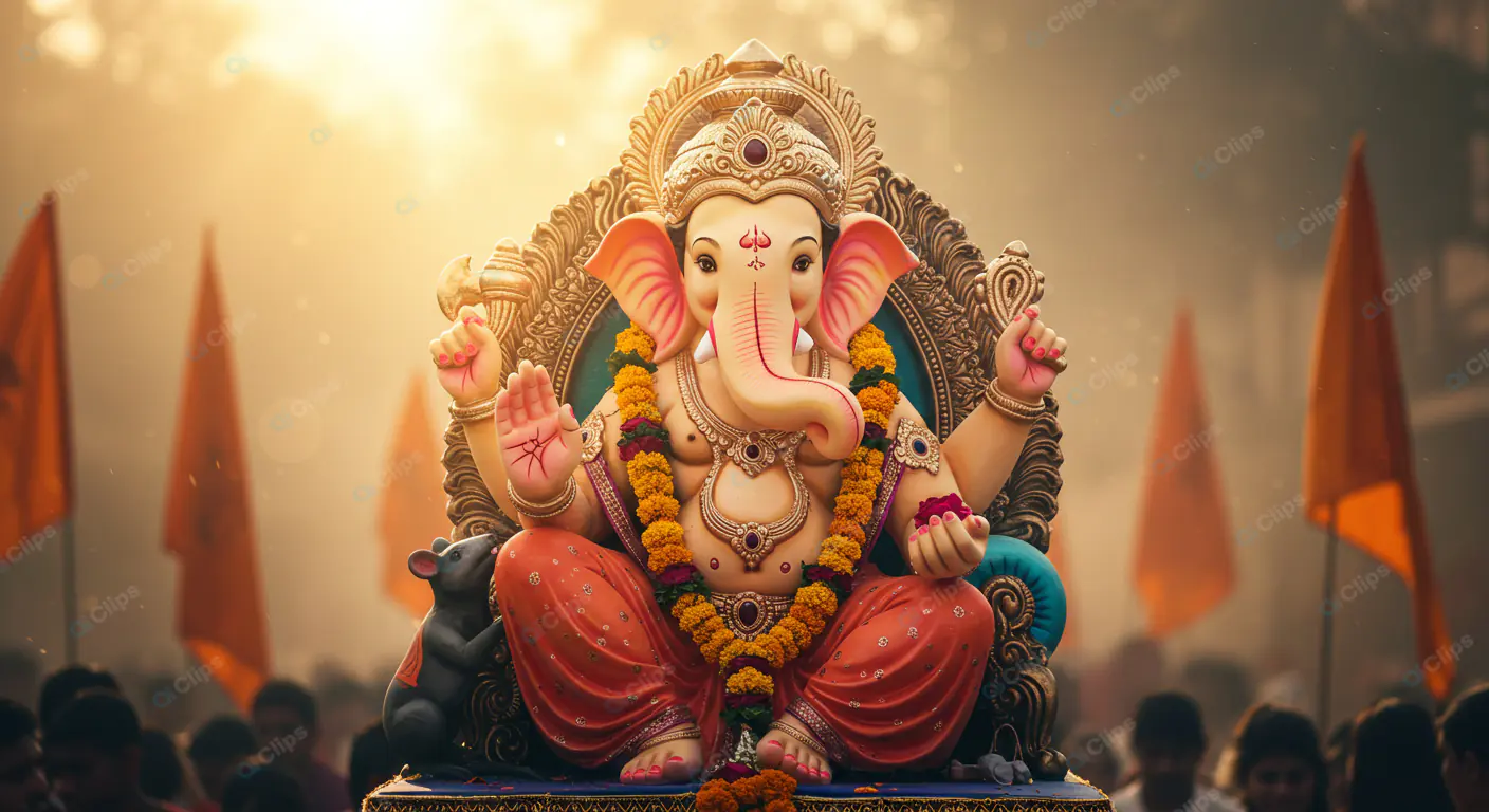 Majestic Ganesha: Festival Grandeur