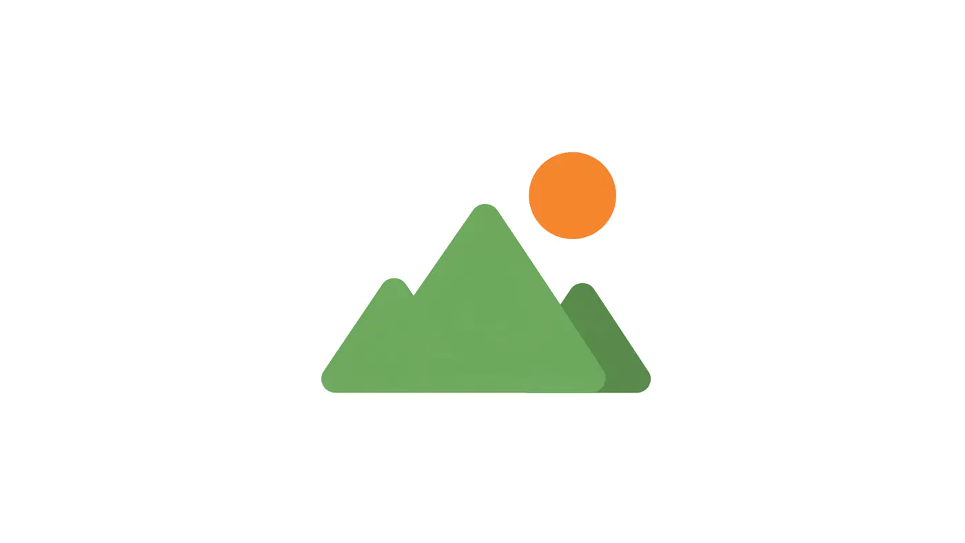 Minimalist Mountain Sunrise Icon