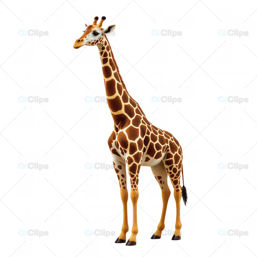 3D Stylized Giraffe Model – Realistic Wildlife Animal Asset