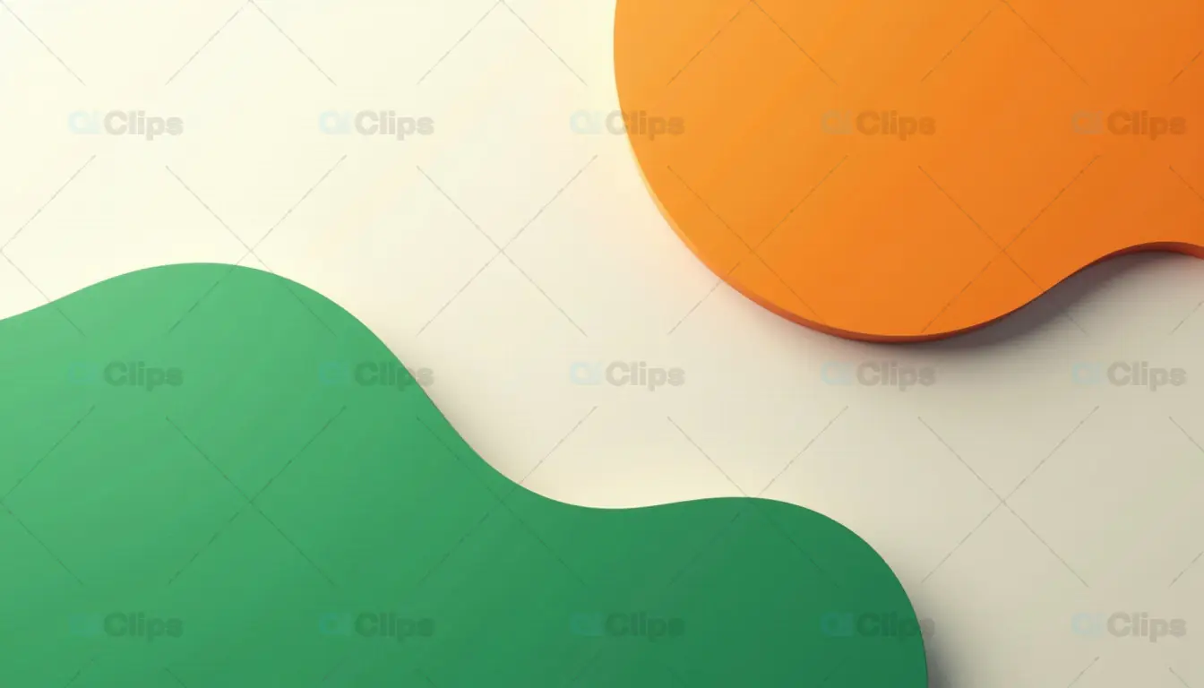 Minimalist Indian Flag-Inspired Abstract Design
