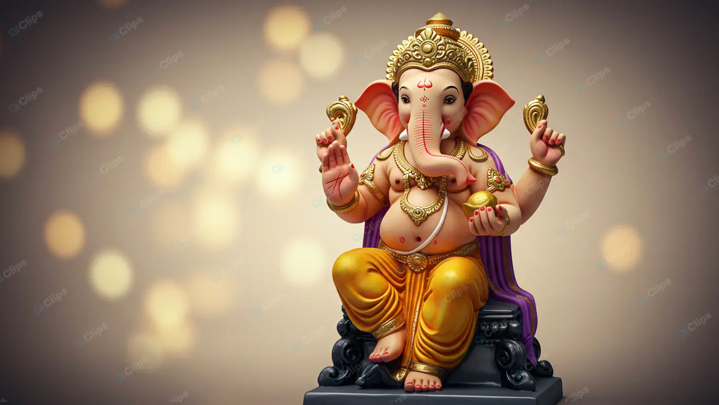 Radiant Ganesha: Divine Illumination