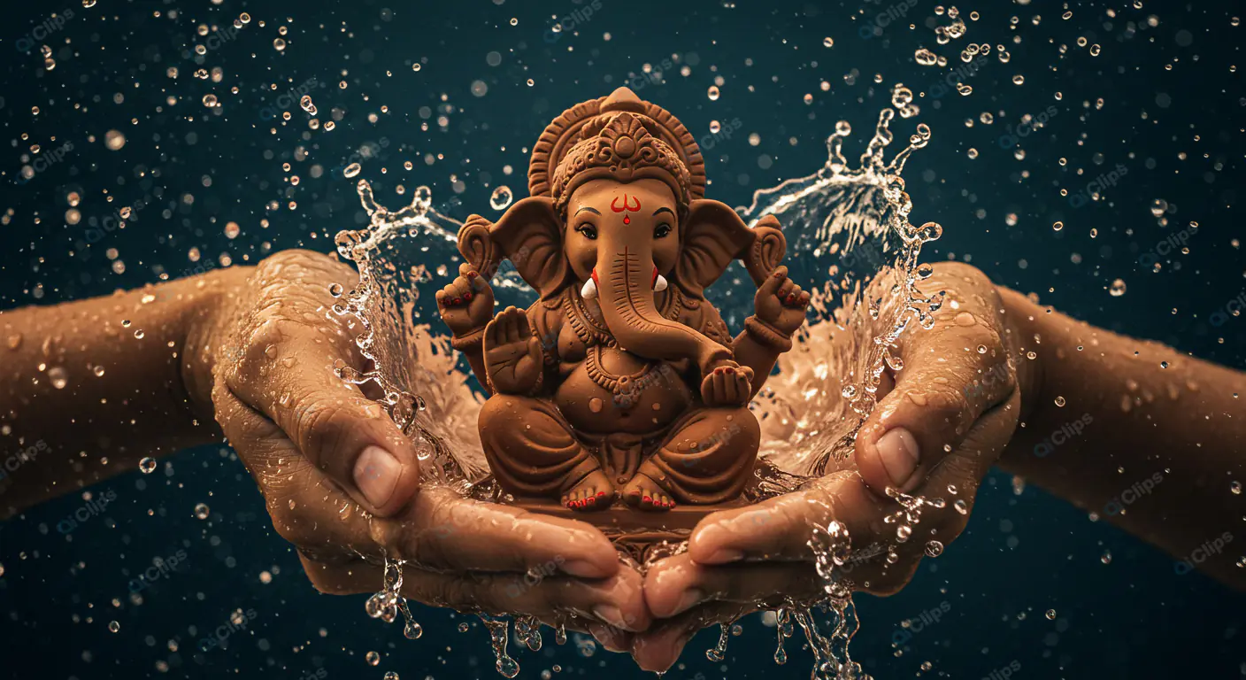 Divine Ganesha Water Blessing