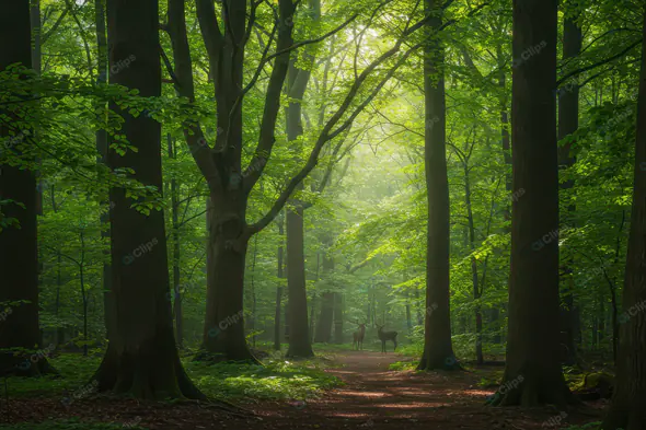 Enchanted Emerald Forest Path