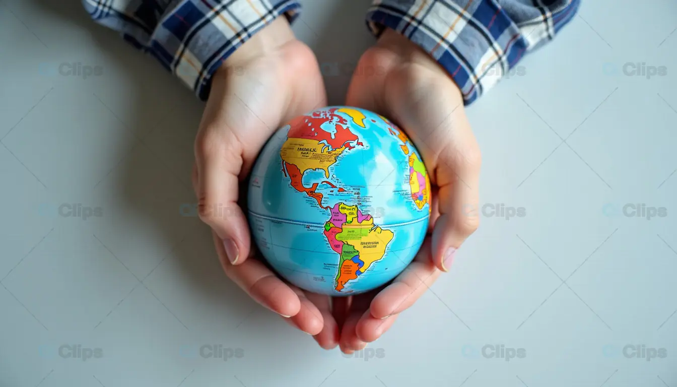 Hands Holding Globe